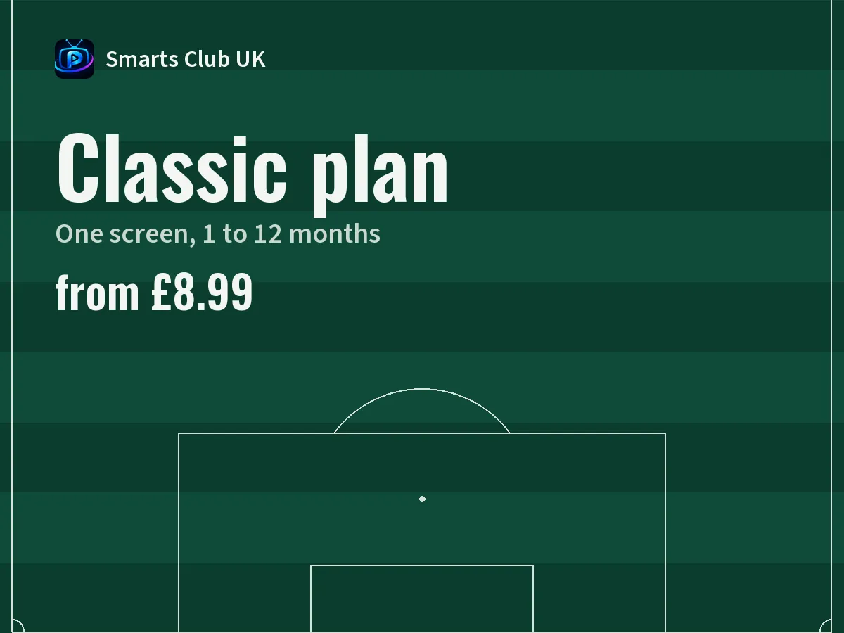 Classic plan card: One screen, 1 to 12 months, from £8.99