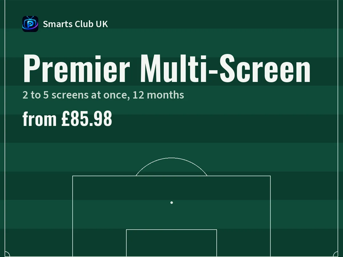 Premier Multi-Screen card: 2 to 5 screens at once, 12 months, from £85.98